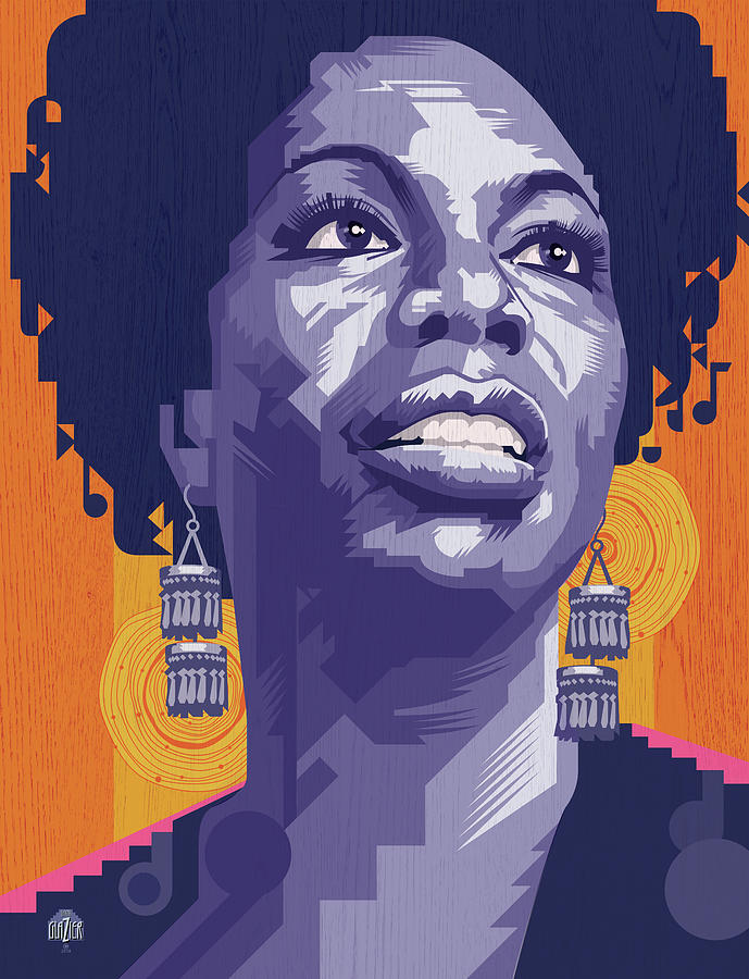 Nina Simone Jazz Digital Art