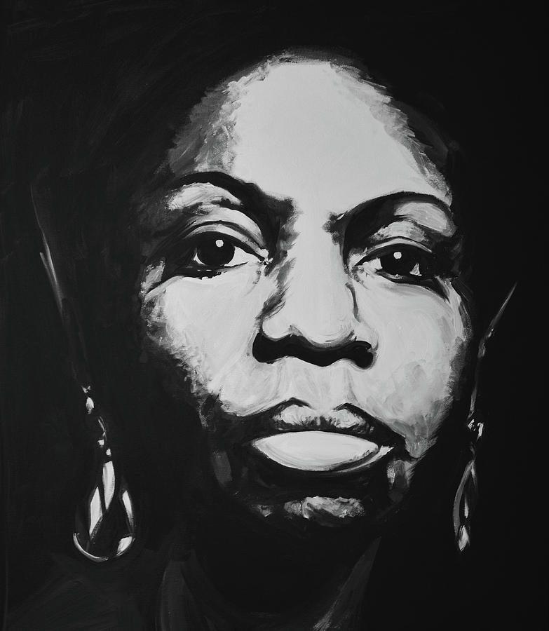 Nina Simone Painting - Nina Simone by Melissa O Brien