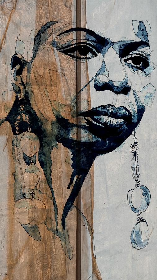 Simone Painting - Nina Simone - Silk and Soul by Paul Lovering