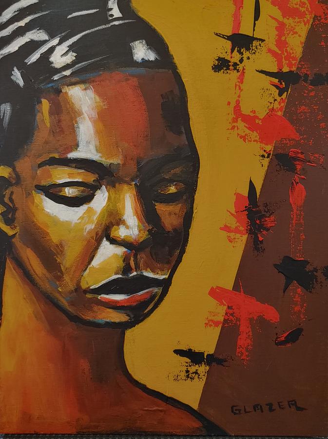 Nina Simone Painting by Stuart Glazer