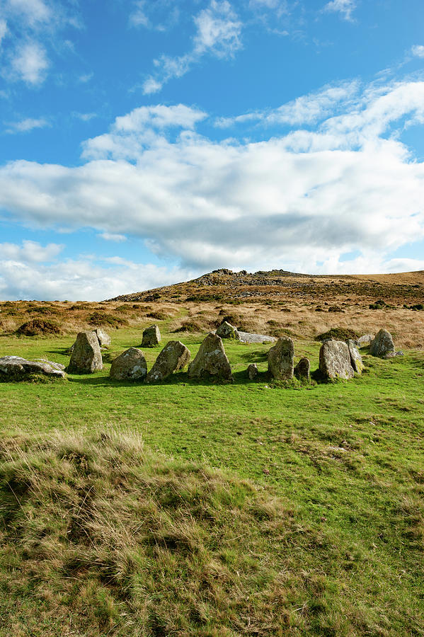 Nine Maidens Stone Circle ii Photograph by Helen Jackson