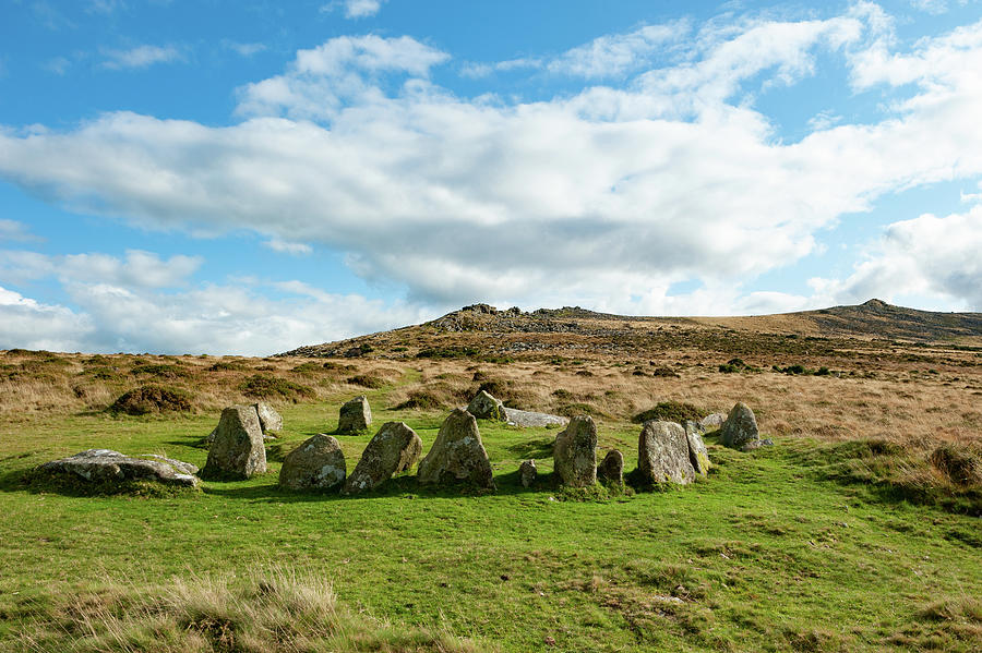 Nine Maidens stone Circle iii Photograph by Helen Jackson