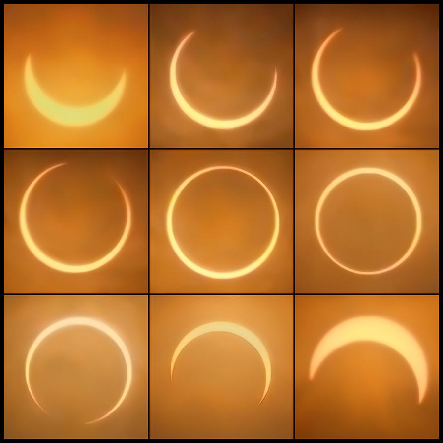 Nine Phases of an Eclipse Photograph by David White - Fine Art America