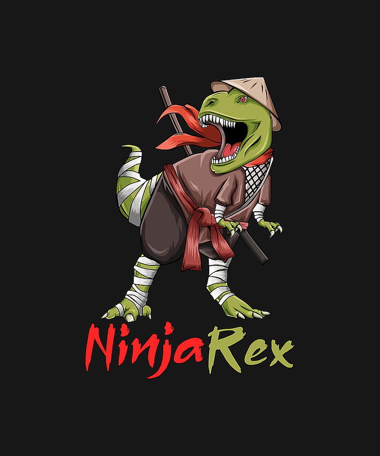 https://images.fineartamerica.com/images/artworkimages/mediumlarge/3/ninja-dinosaur-t-rex-martial-arts-karate-taekwondo-judo-kids-t-shirt-dhbubble.jpg