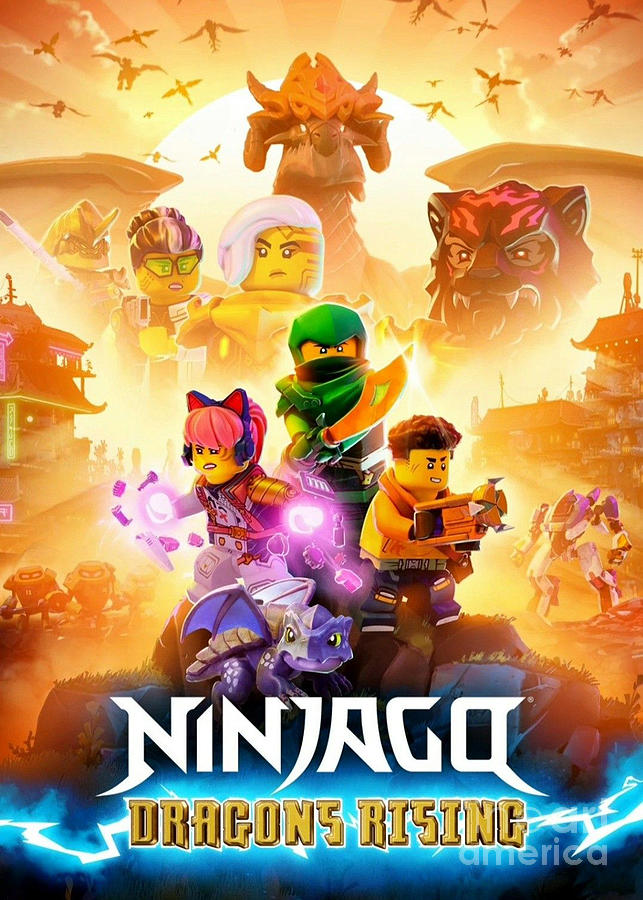 Ninjago Dragons Rising Poster Digital Art by Marcia Moses - Fine Art ...