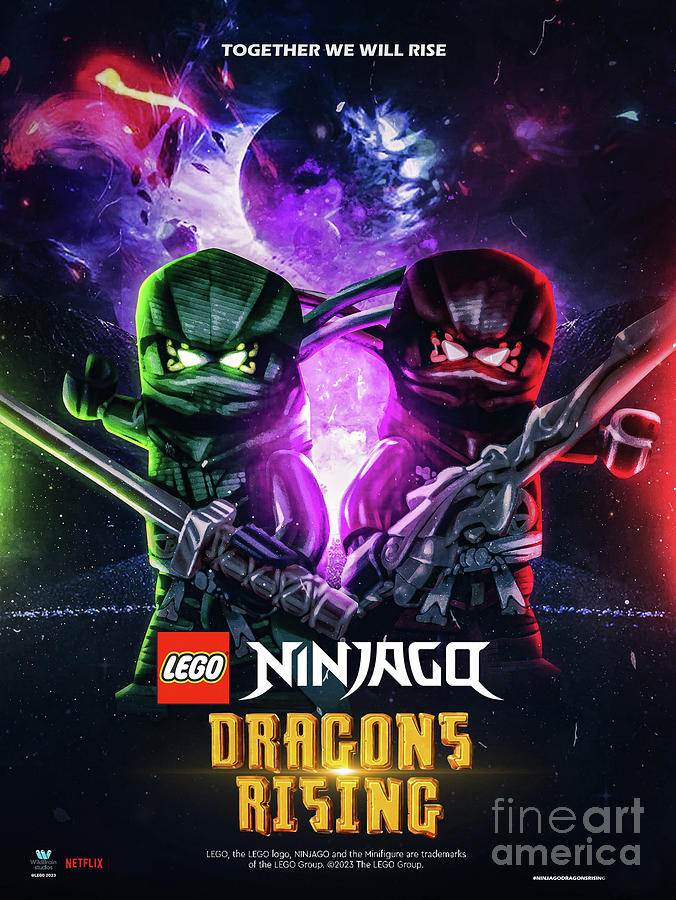 Ninjago Dragons Rising V3 Poster Digital Art By New Design Pixels 2843