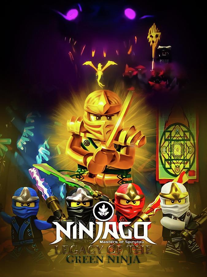 Ninjago Legacy Of The Green Ninja Digital Art by Big Guardian | Pixels