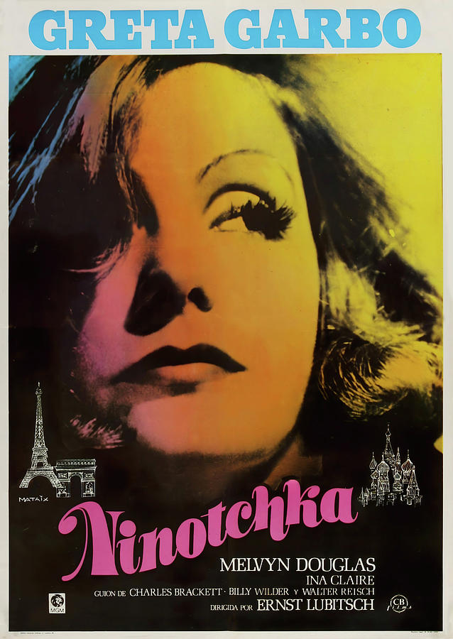 Ninotchka, 1939 - art by Mataix Mixed Media by Movie World Posters