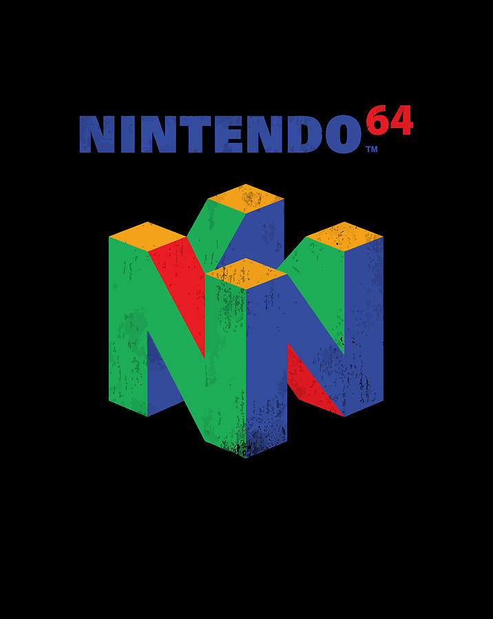 Nintendo 64 Classic Retro Vintage Logo Graphic Gift Items Digital Art ...