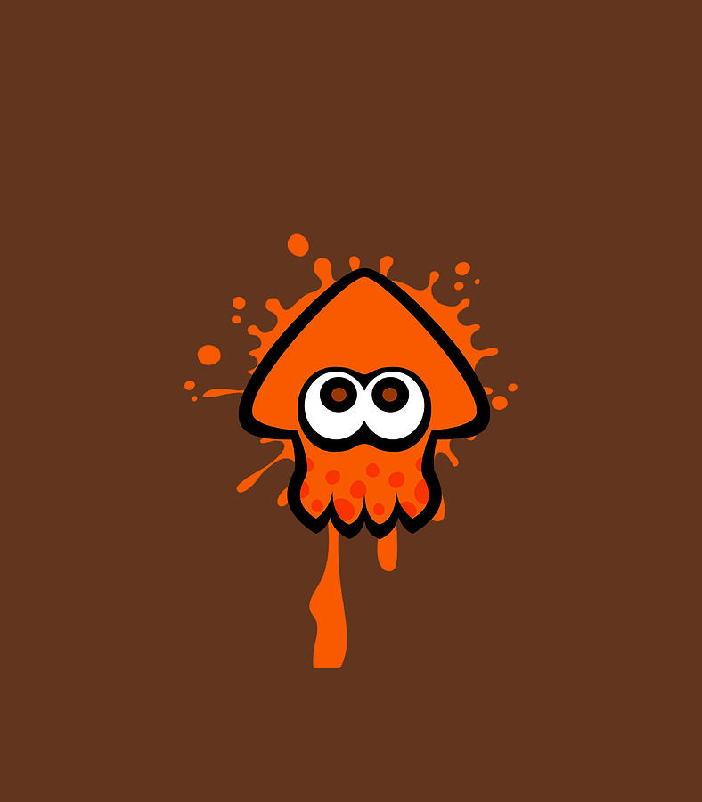 Nintendo Splatoon Orange Inkling Squid Splat Digital Art by Myloq Noemy ...