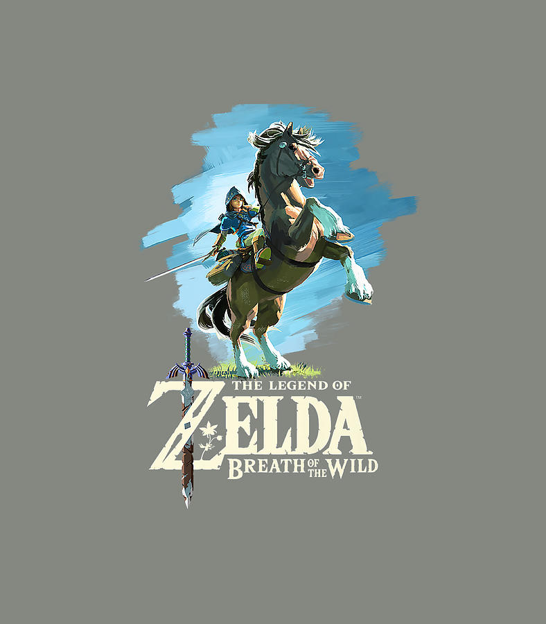 Nintendo Zelda Breath of the Wild Link Epona chris Digital Art by Oran Riya