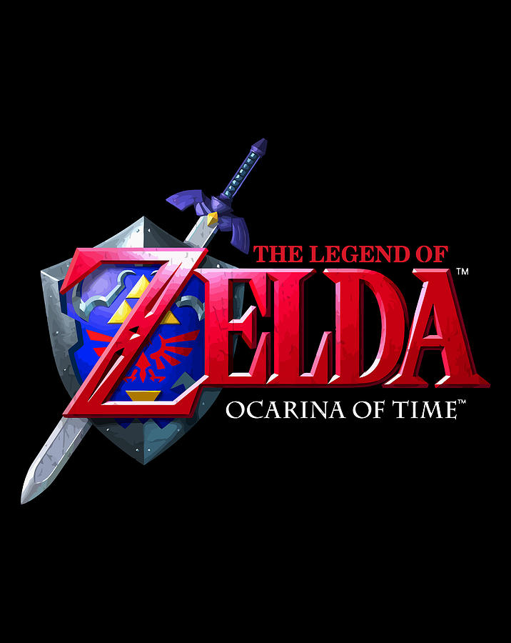 Nintendo Zelda Ocarina Of Time Classic Logo Digital Art by Xuan Tien Luong