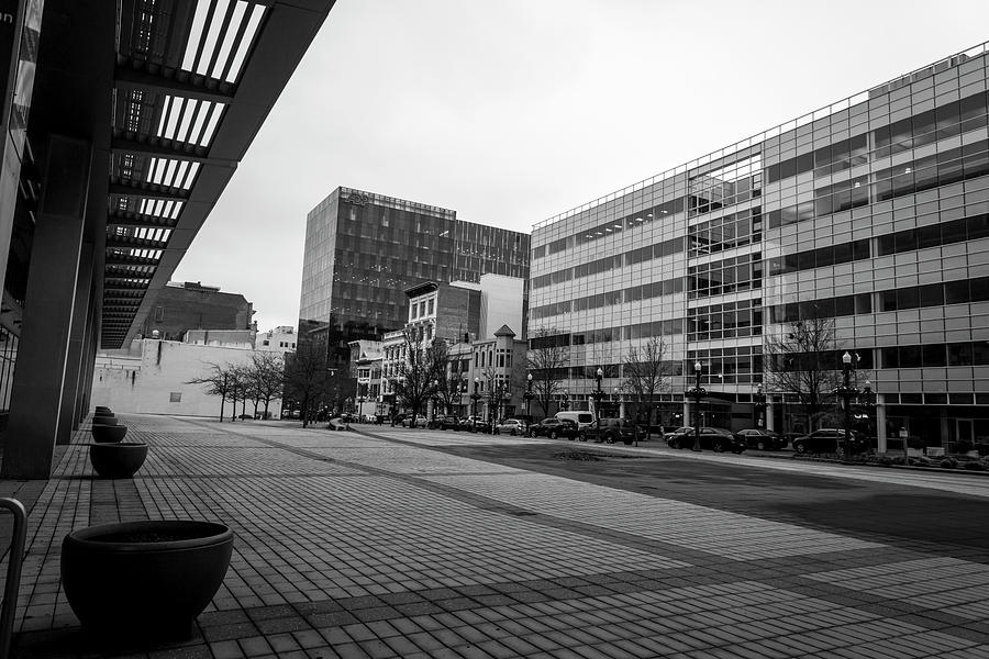 Ninth and Hamilton in Allentown - Black and White Photograph by Jason Fink