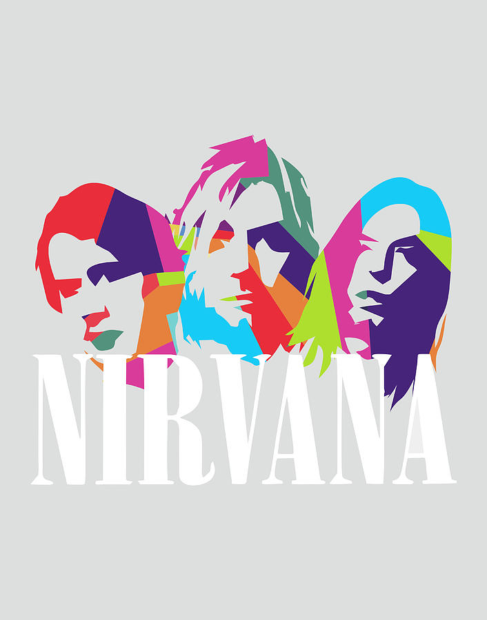 Nirvana Digital Art - Nirvana 1 POP ART by Ahmad Nusyirwan