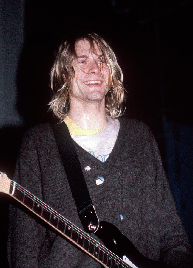 Nirvana Kurt Cobain 1991 Photograph by Vintage Kodachrome Slides - Pixels