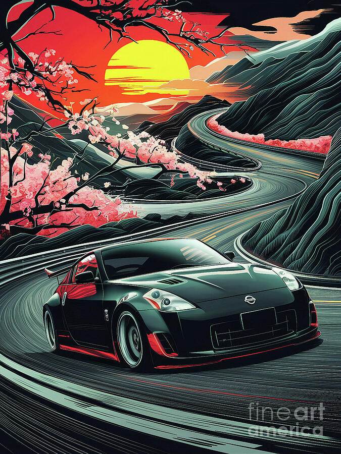 Nissan 350Z Painting by Clark Leffler - Fine Art America