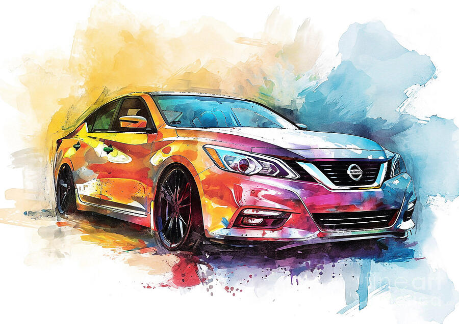 Nissan Altima Auto Vibrant Colors Painting