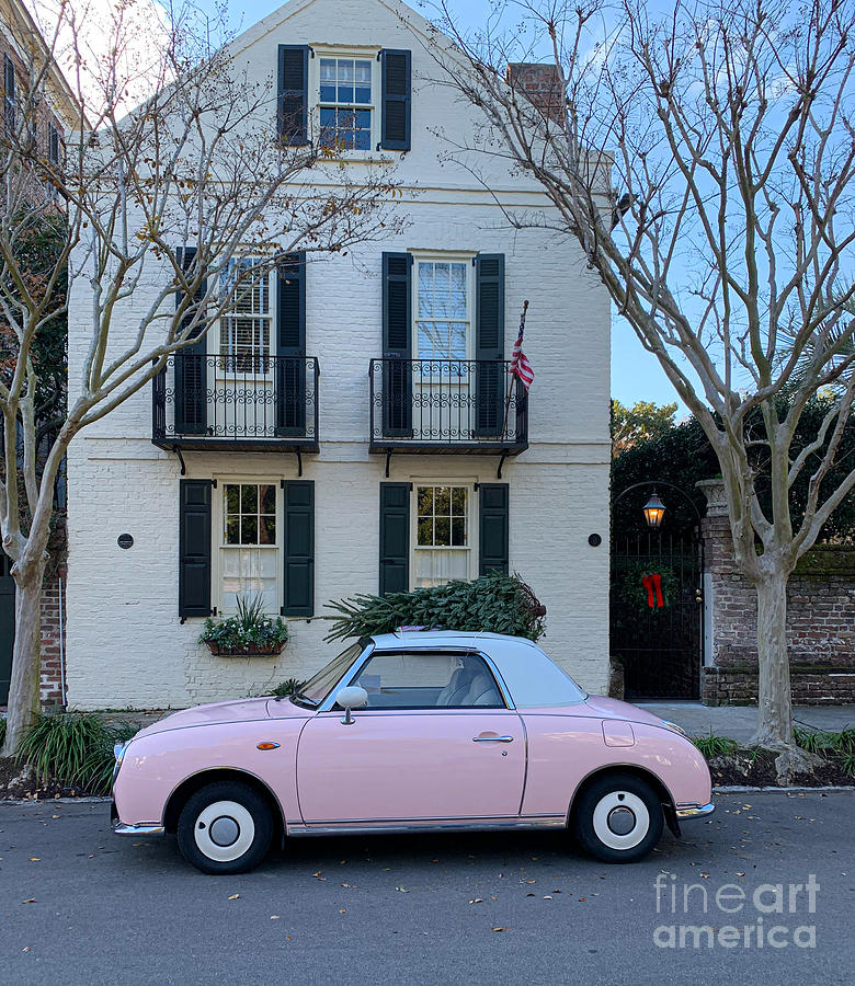 Nissan Figaro - Charleston South of Broad - Christmas 2020 Photograph by Dale Powell