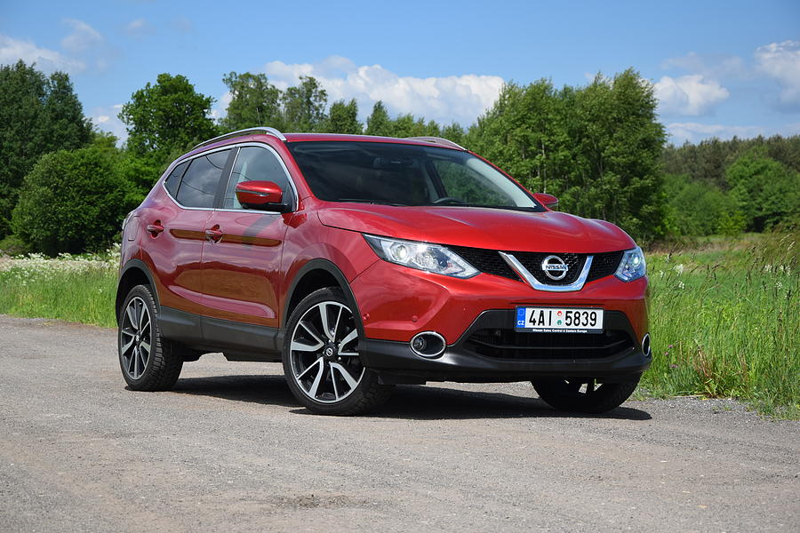 Nissan Qashqai on the unmade road Photograph by Tramino