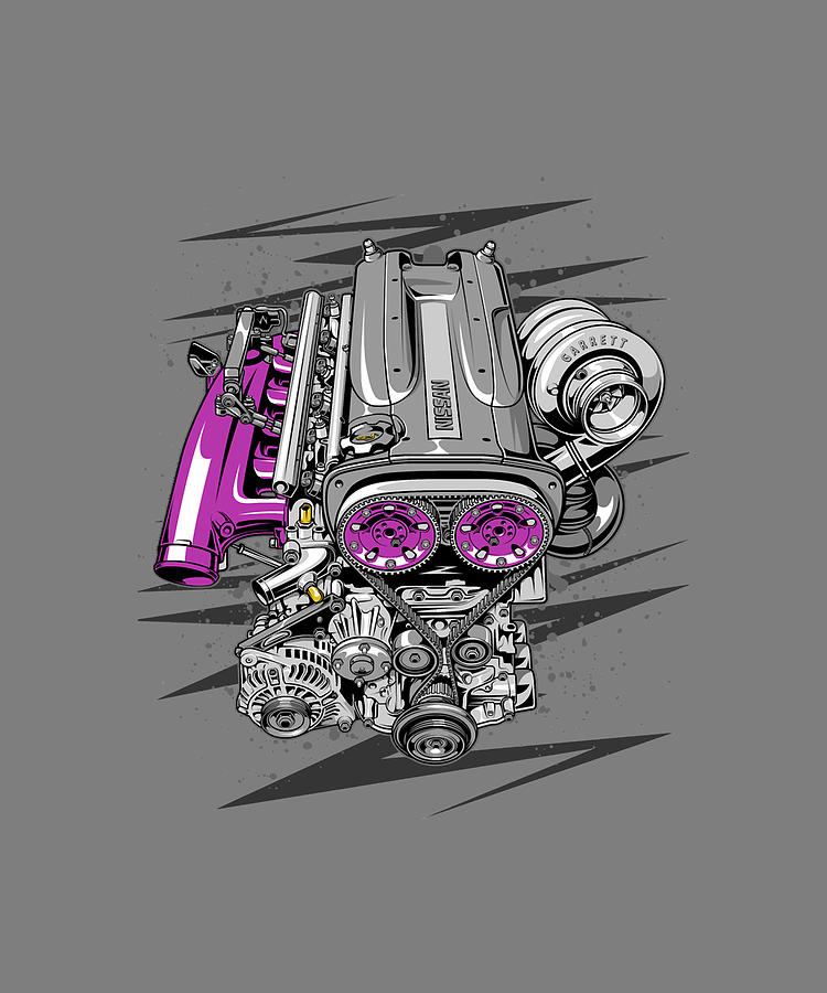 Nissan RB26 engine Digital Art by Kha Dieu Vuong - Fine Art America