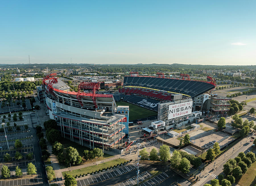 Nissan Stadium Aerial View Photo Tennessee Titans Picture 