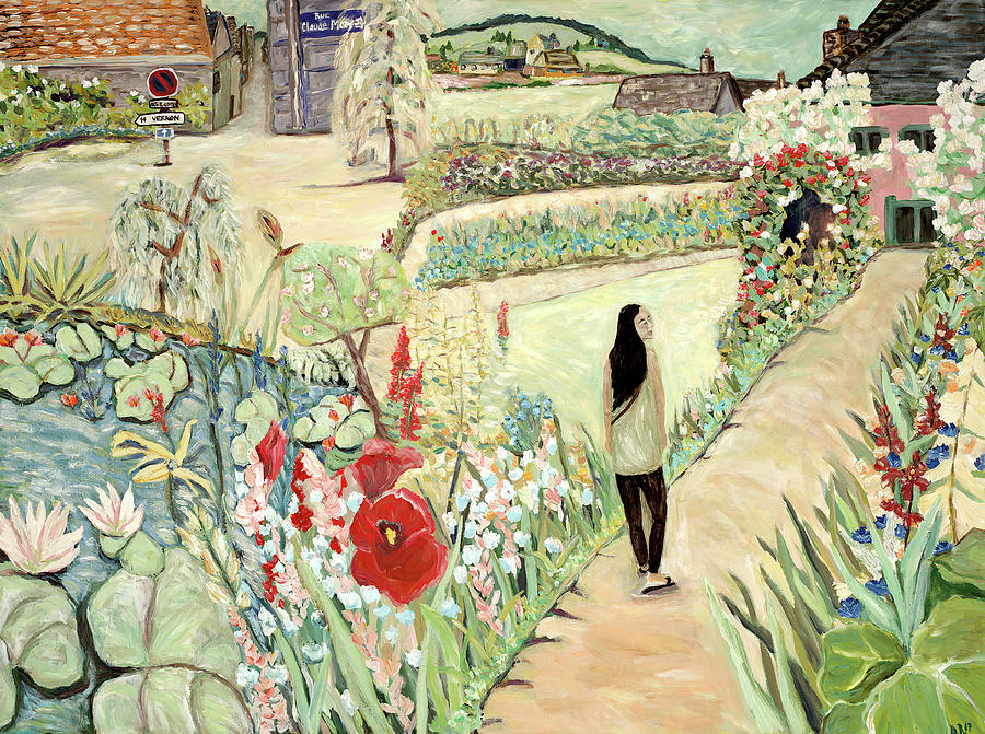 Claude Monet Painting - Walk Through the Garden by Deborah Eve ALASTRA