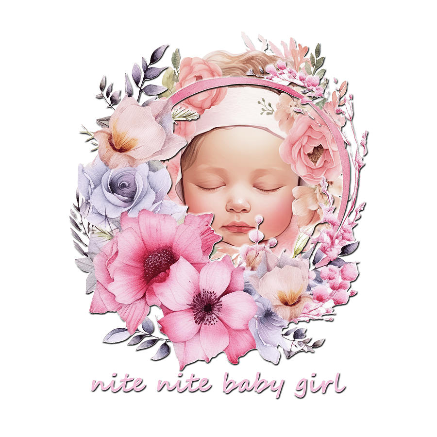 Nite Nite Baby Girl Digital Art by HH Photography of Florida