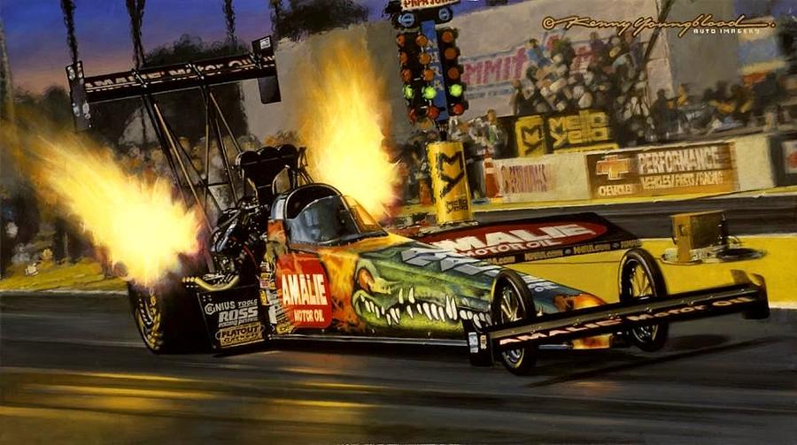 Nitro Gator Painting by Kenny Youngblood