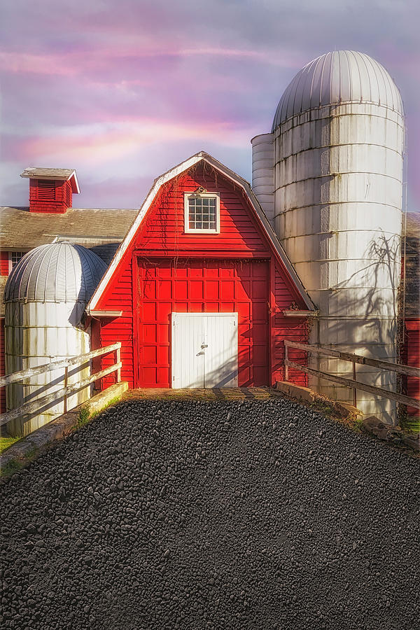 NJ Red Barn and Silo  Photograph by Susan Candelario