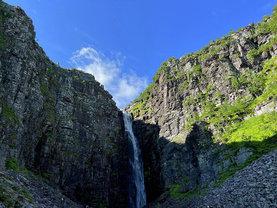 Njupeskar waterfall Photograph by Maria Jansson