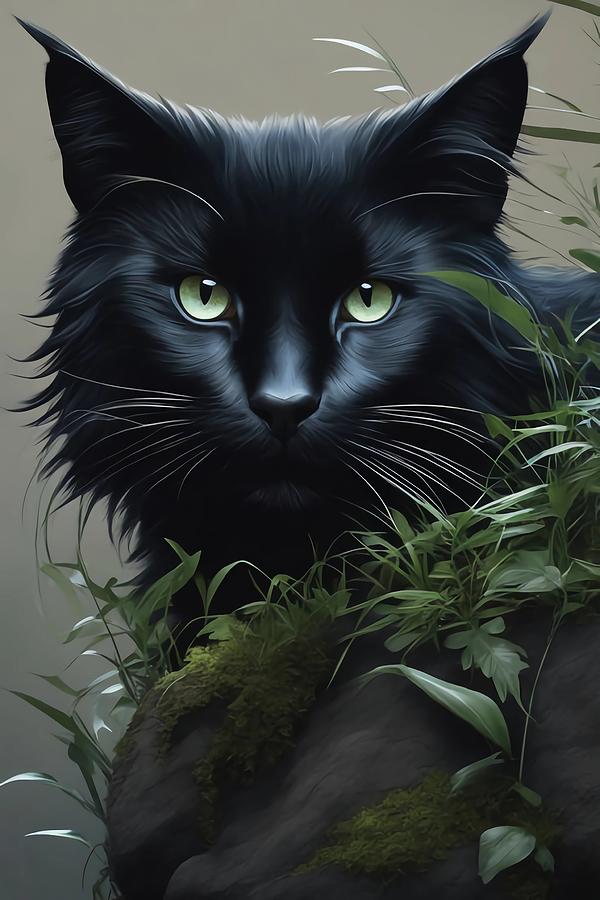 NLACK MAIN COON 10 ai Digital Art by Dreamz - - Fine Art America