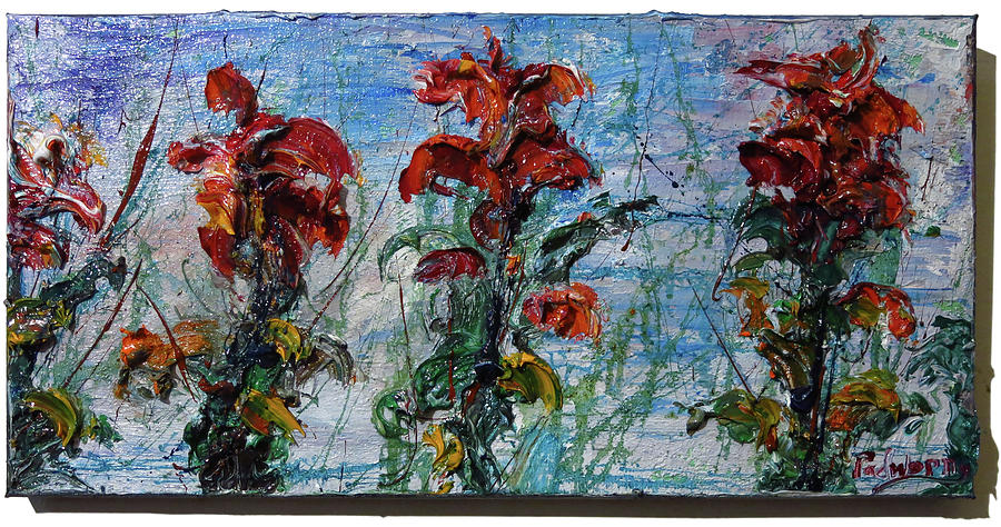 Flower Painting- Original Impressionist flower painting - Abstract ...