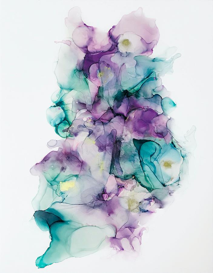 No. 1 - Alcohol Ink Painting by Marianna Mills
