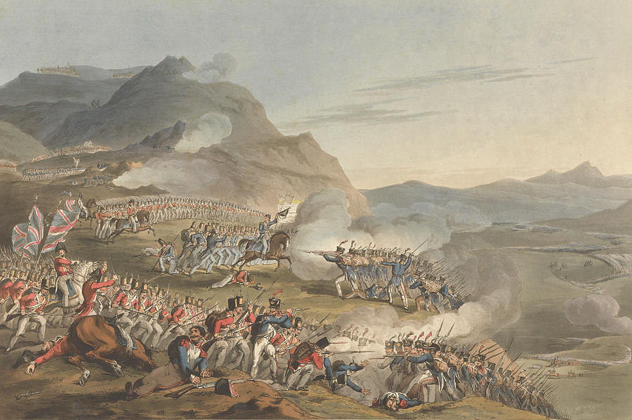 No 2 Battle of Sierra de Basaco above St Antonio de Cantaro Relief by Charles Turner