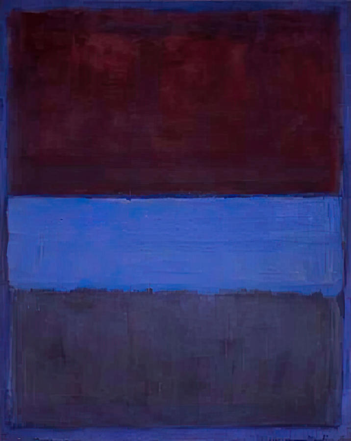 Abstract Painting - No. 61 - Rust and Blue by Mark Rothko