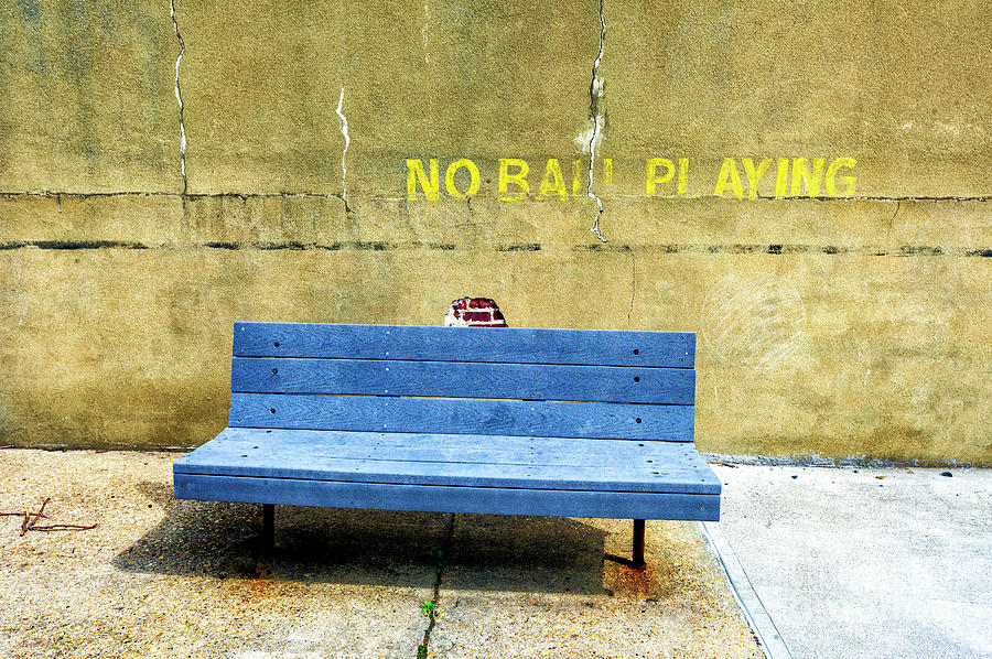 No Ball Playing at Sandy Hook New Jersey Photograph by John Rizzuto
