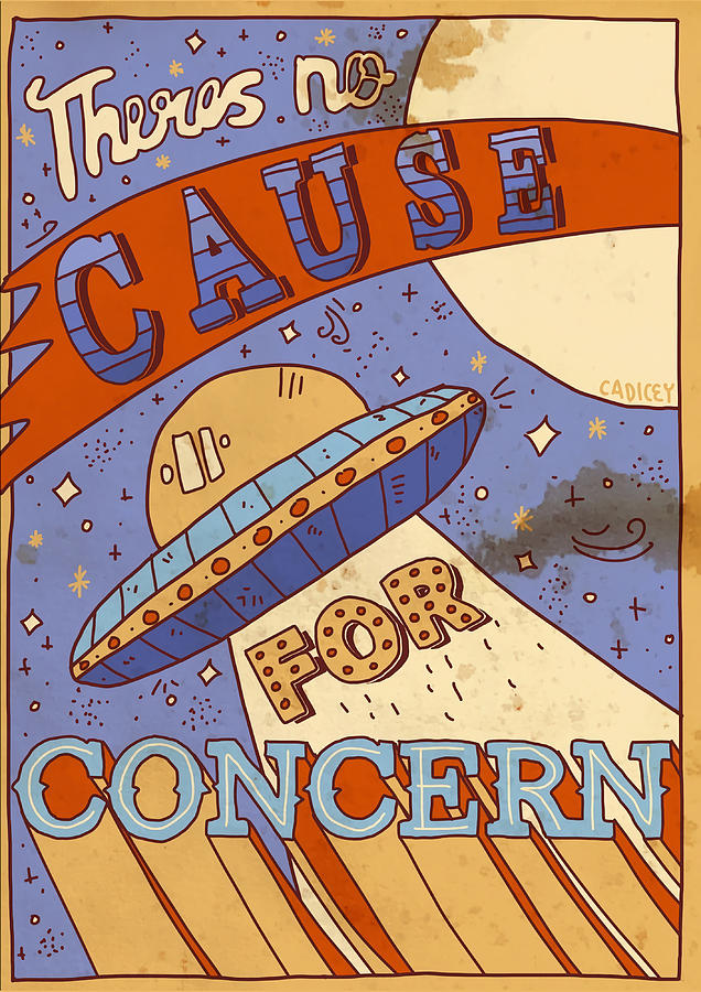 No cause for concern Poster hippie Painting by Roberts Mason - Pixels