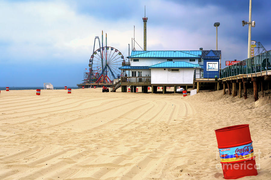 No Crowds at Seaside Heights Beach Photograph by John Rizzuto