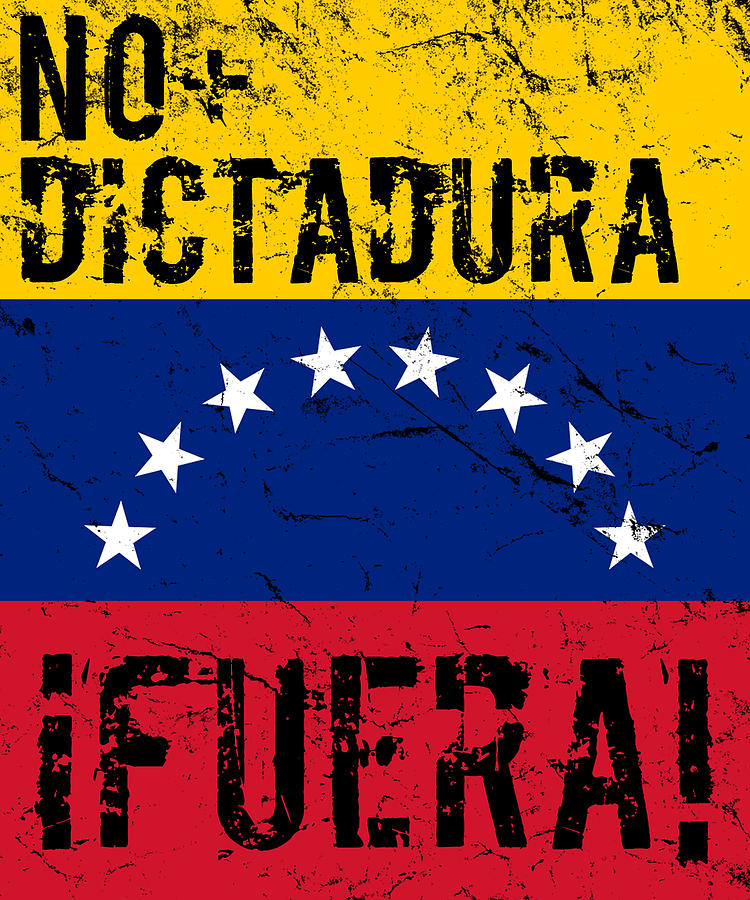 No Dictadura Fuera Madura Protest Digital Art by Flippin Sweet Gear