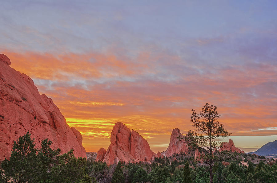 No Door Is Too Difficult For The Key Of Love To Open. Sunrise In Garden Of The Gods, Colorado   Photograph by Bijan Pirnia