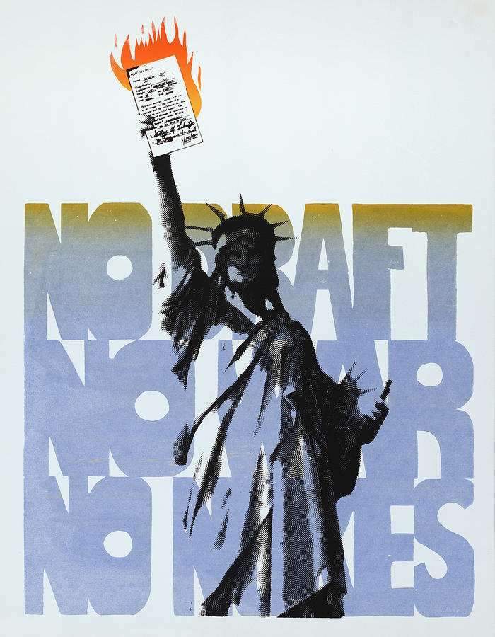 Statue Of Liberty Painting - No Draft - No War - No Nukes - Statue of Liberty by War Is Hell Store
