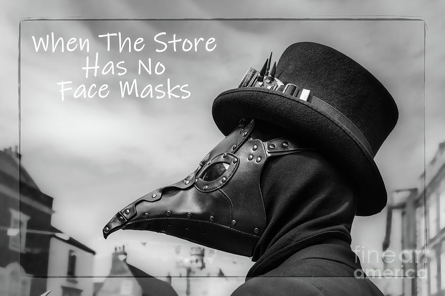 No Face Masks? Photograph by Philip Preston