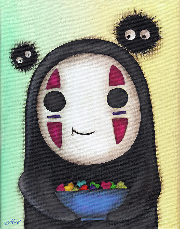 No Face Offering  Painting by Abril Andrade