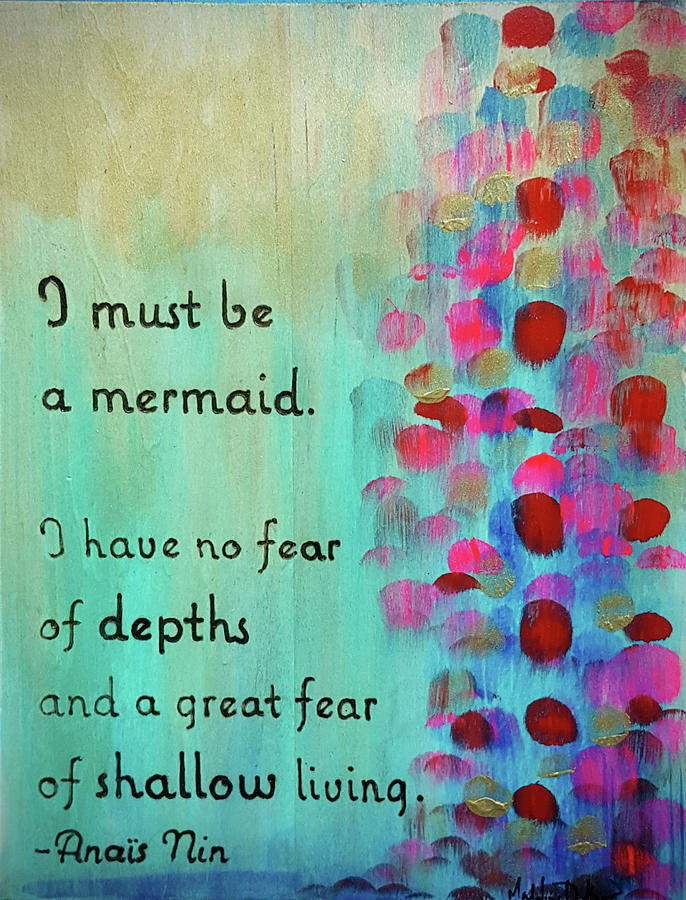 No Fear of Depths Painting by Madeline Dillner