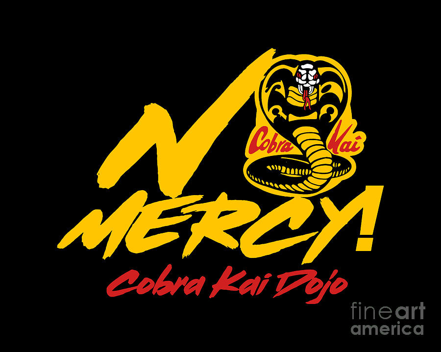 No Mercy Cobra Kai Digital Art by Aaron T Gordon