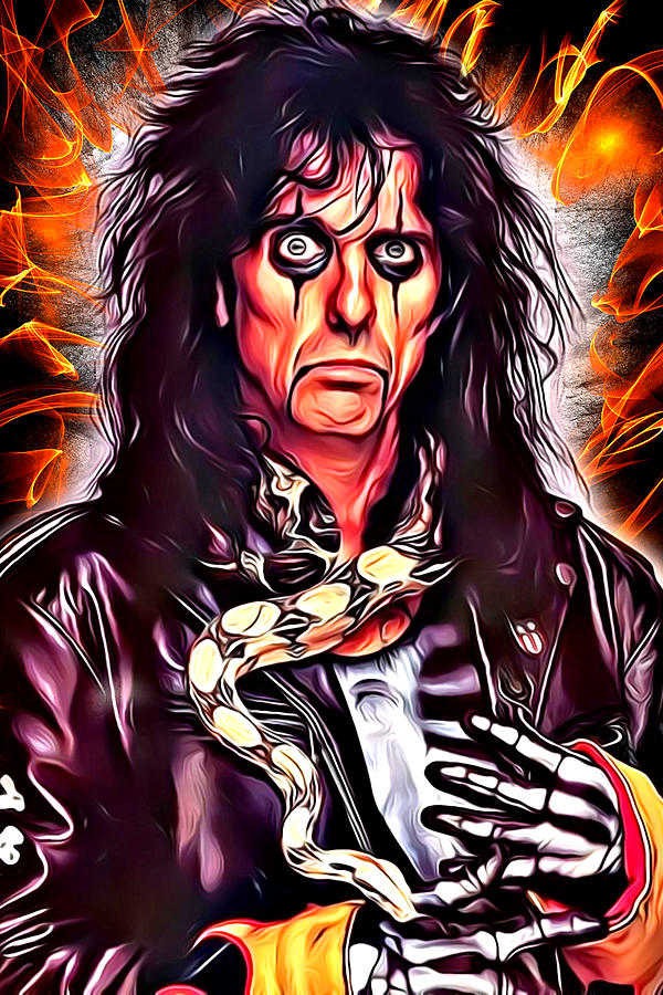 Alice Cooper Art No More Mr Nice Guy by James West Digital Art by The ...