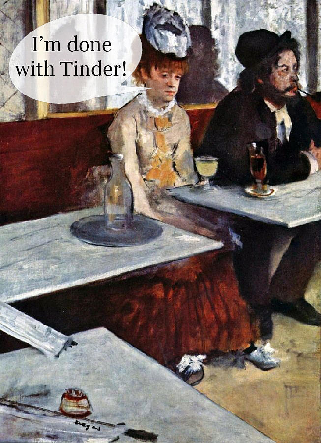 No More Tinder For Me Mixed Media