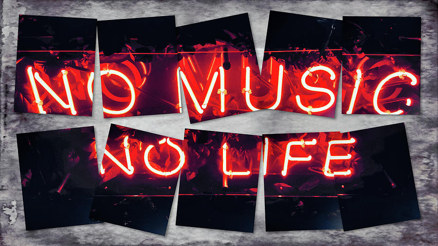 No Music No Life Mixed Media by Susan Maxwell Schmidt