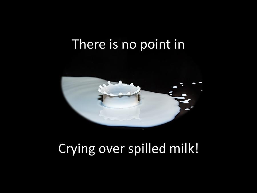 No Point Crying Over Spilled Milk Mixed Media by Nancy Ayanna Wyatt
