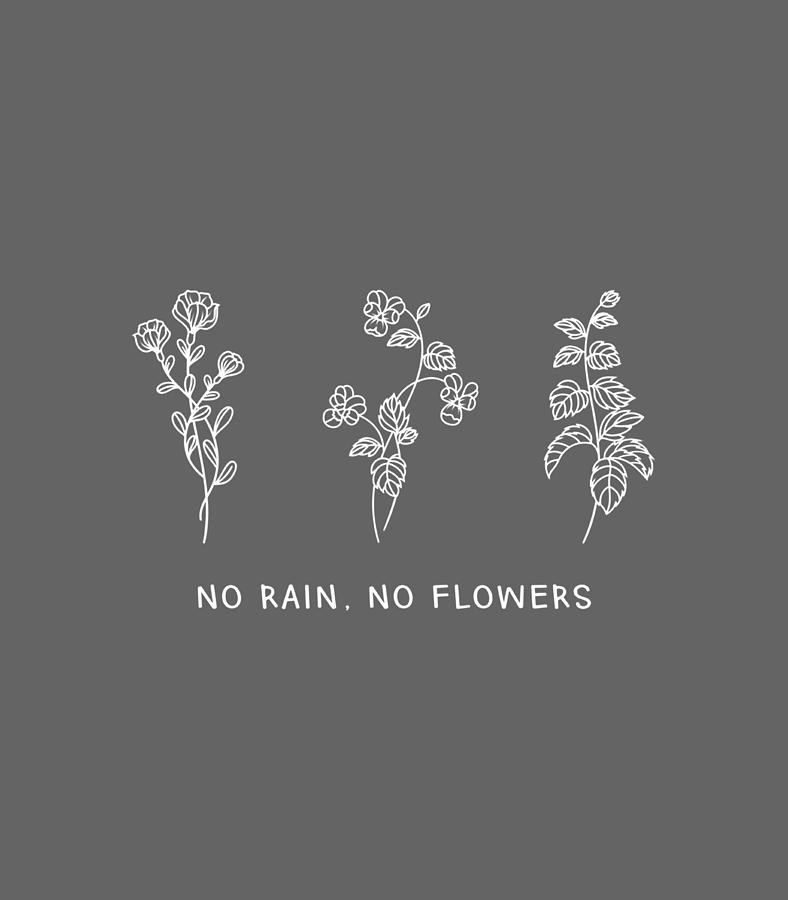 No Rain No Flowers Cute Flowers Digital Art by Enxuu Marwa - Fine Art ...